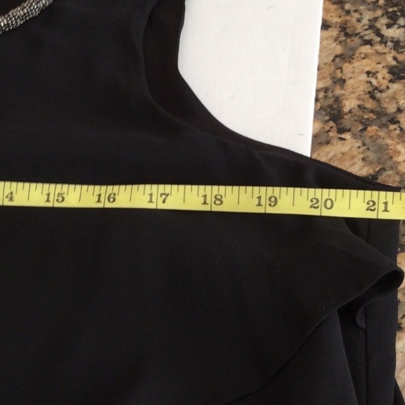 Black Dress by She’s beads around the neckline size 16 New.       #38 - Picture 7 of 11